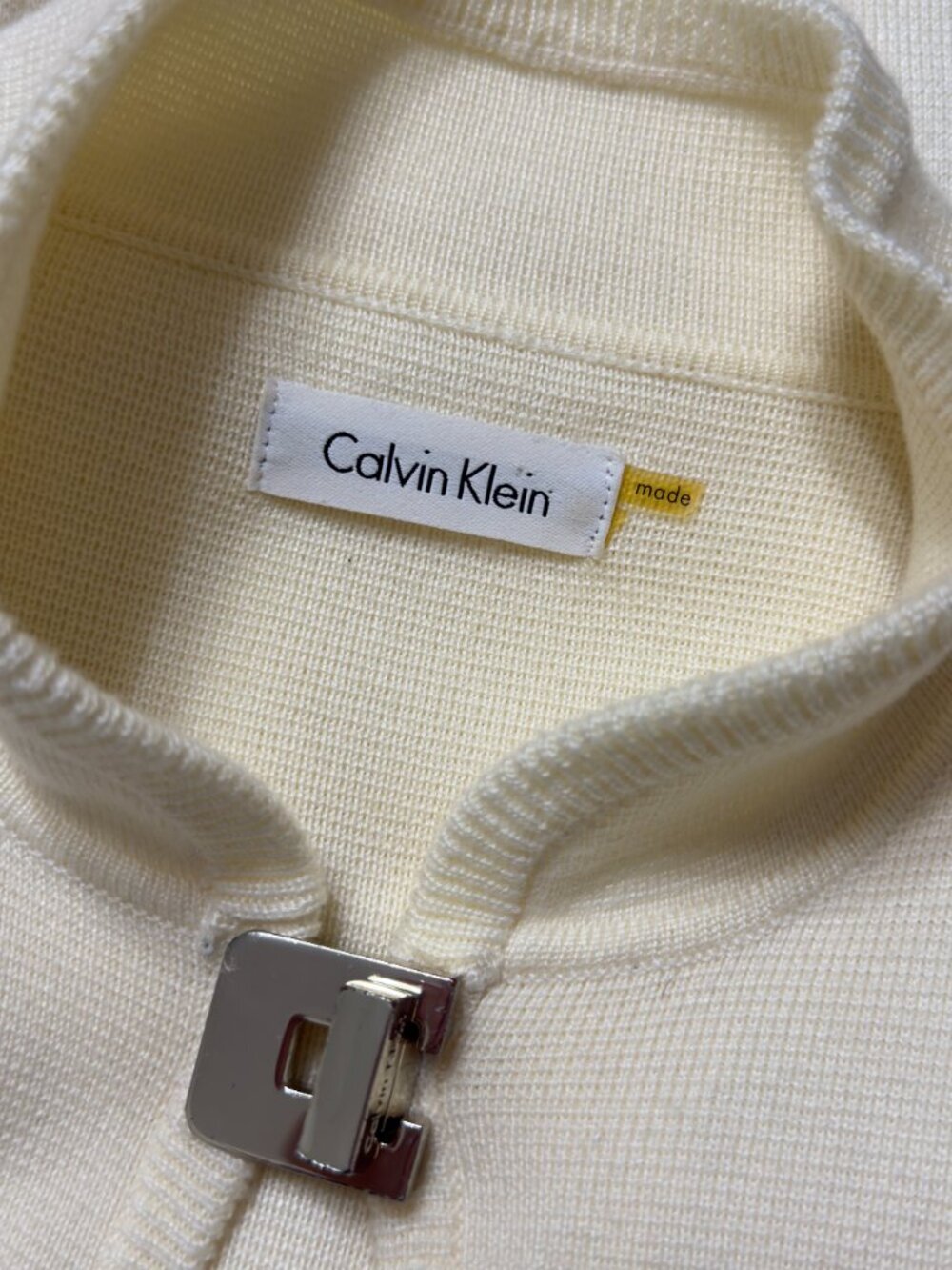Calvin Klein Modern Gray Knit Cape Short Coat sz S/M - Picture 8 of 9